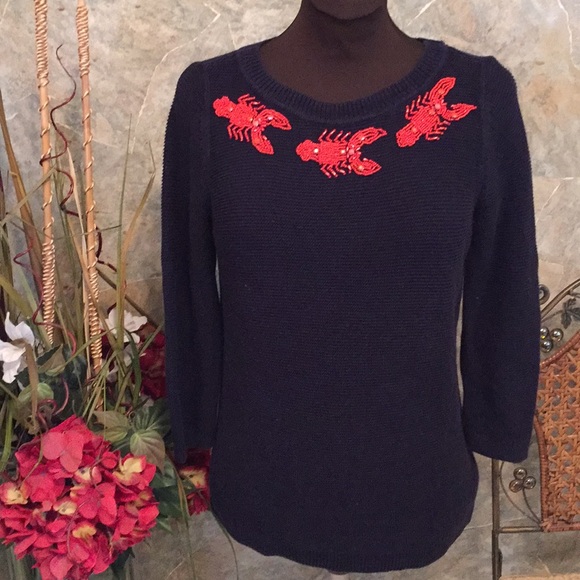 talbots lobster sweater